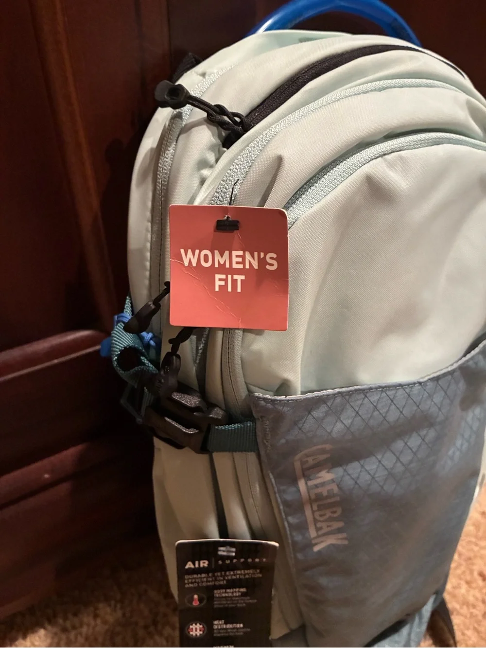 CamelBak M.U.L.E Women's Fit Hydration Pack in Light Mint and Slate Blue 12 L